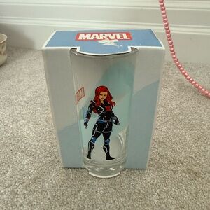 Marvel Black and Red Character Glass